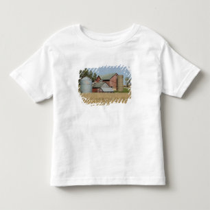 T-shirt Pour Les Tous Petits États-Unis, IOWA, Froelich : Vieille ferme