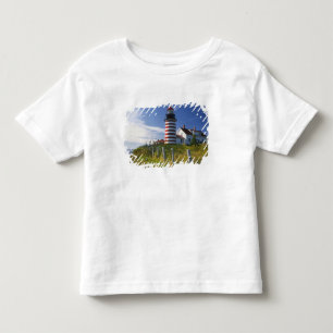 T-shirt Pour Les Tous Petits États-Unis, Maine, Lubec. Phare de West Quoddy Hea