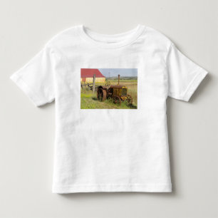 T-shirt Pour Les Tous Petits États-Unis, Oregon, Shaniko. Vieux tracteur rouill