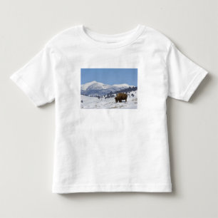 T-shirt Pour Les Tous Petits États-Unis, WY, Parc national de Yellowstone, Biso