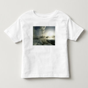 T-shirt Pour Les Tous Petits États-Unis, Wyoming, Parc national de Yellowstone.