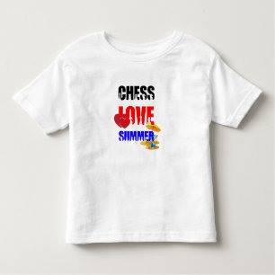 T-shirt Pour Les Tous Petits Été d'amour des échecs