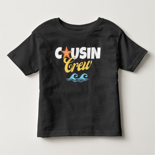 T-shirt Pour Les Tous Petits Été Plage Cousin Équipage Correspondant (Devant)