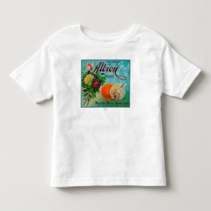 T-shirt Pour Les Tous Petits Étiquette de caisse d'agrume de marque d'Albion