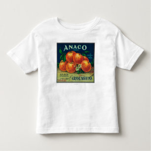 T-shirt Pour Les Tous Petits Étiquette de caisse d'Anaco Apple