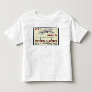 T-shirt Pour Les Tous Petits Étiquette de canneberge de marque de chêne