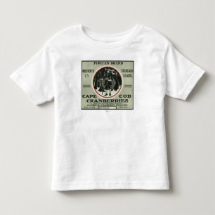 T-shirt Pour Les Tous Petits Étiquette de canneberge de marque de puritain de