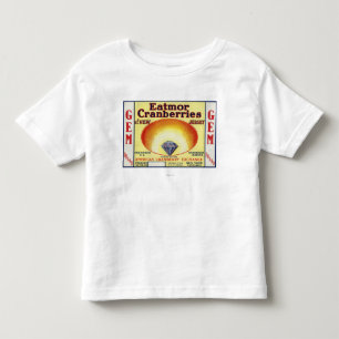 T-shirt Pour Les Tous Petits Étiquette de marque de canneberges d'Eatmor de