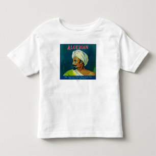 T-shirt Pour Les Tous Petits Étiquette orange algérien