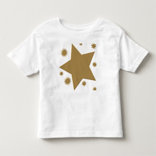 T-shirt Pour Les Tous Petits Étoiles d'or (Devant)