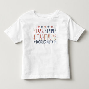 T-shirt Pour Les Tous Petits Étoiles Rayures et Tantrum