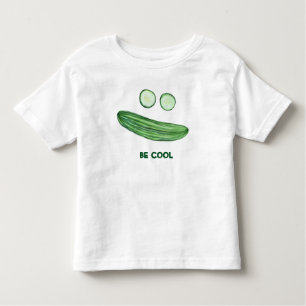 T-shirt Pour Les Tous Petits Être COOL en tant que Concombre Funny Watercolor F