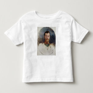 T-shirt Pour Les Tous Petits Étudiez pour un portrait de tsar Nicholas II 1898