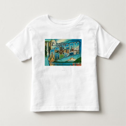 T-shirt Pour Les Tous Petits Eugene, lettre ScenesEugene d'OregonLarge, OU (Devant)