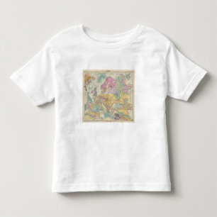 T-shirt Pour Les Tous Petits Europa - carte géologique de l'Europe