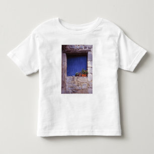 T-shirt Pour Les Tous Petits Europe, France, Cereste. Une porte bleue ajoute de