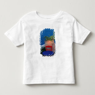 T-shirt Pour Les Tous Petits Europe, Grèce, Santorin. Terrasse avec vue sur me