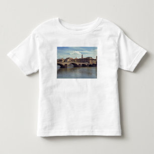 T-shirt Pour Les Tous Petits Europe, Italie, Florence. Le fleuve Arno coule