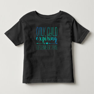 T-shirt Pour Les Tous Petits Expiration pour enfants seulement - Marine et Turq