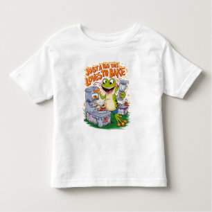 T-shirt Pour Les Tous Petits Explorateur culinaire : Frogs Stove Adventure