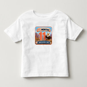 T-shirt Pour Les Tous Petits Explorateur de jalons de bébé de 11 mois