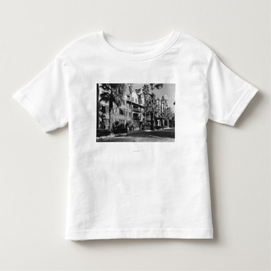 T-shirt Pour Les Tous Petits Extérieur d'auberge de mission de rive, (Devant)