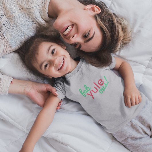 T-shirt Pour Les Tous Petits Fab Yule Ous | Fabuleux Noël élégant Fun Fab