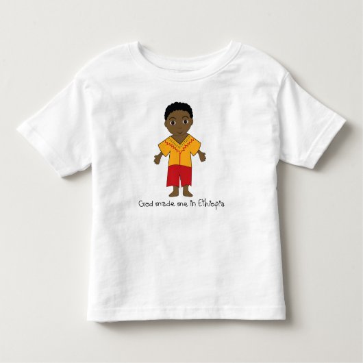 T-shirt Pour Les Tous Petits Fabriqué en Ethiopie : Garçon (Devant)