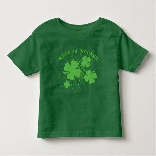 T-shirt Pour Les Tous Petits Fabriqué en Irlande avec des produits Shamrock