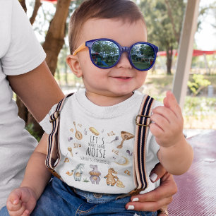 T-shirt Pour Les Tous Petits Faisons du bruit ! Les animaux africains pour un 1