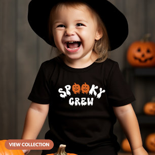 T-shirt Pour Les Tous Petits Famille de jumelage Halloween de l'équipage éffray