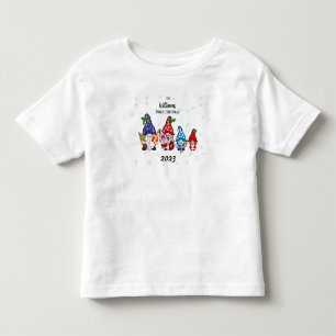 T-shirt Pour Les Tous Petits Famille personnalisée tout-petit Famille Gnome fil