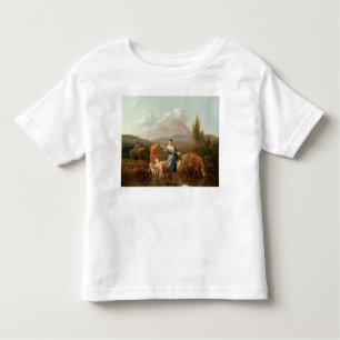 T-shirt Pour Les Tous Petits Famille sainte à un courant
