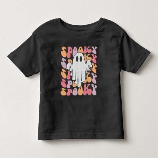 T-shirt Pour Les Tous Petits Fantôme rétro éffrayant (Devant)