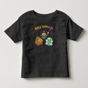 T-shirt Pour Les Tous Petits « Faut faire avec » Citrouille jeu de mots drôle d