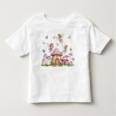 T-shirt Pour Les Tous Petits Fées magiques Champignons roses (Devant)