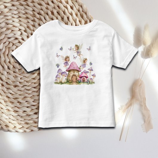 T-shirt Pour Les Tous Petits Fées magiques Champignons roses