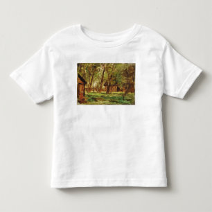 T-shirt Pour Les Tous Petits Ferme sous des arbres