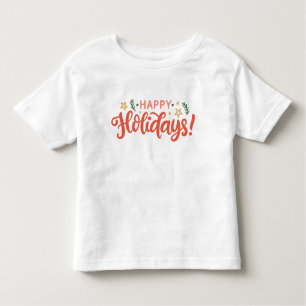 T-shirt Pour Les Tous Petits Festive Happy Holidays Design