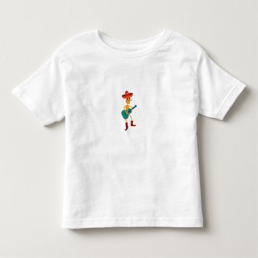 T-shirt Pour Les Tous Petits Festive Skeleton Guitar Player (Devant)