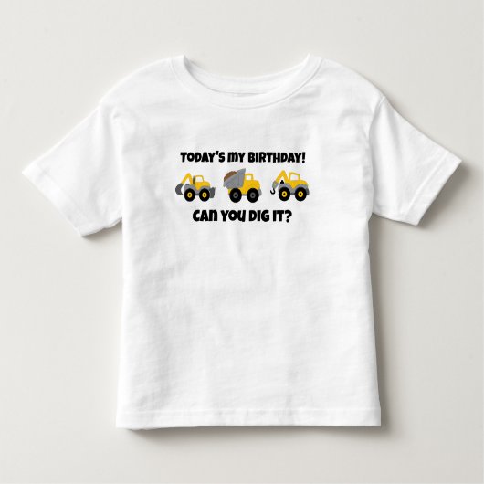 T-shirt Pour Les Tous Petits Fête d'anniversaire de construction (Devant)