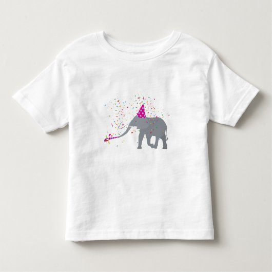 T-shirt Pour Les Tous Petits Fête de l'Éléphant - Animaux faisant la fête (Devant)