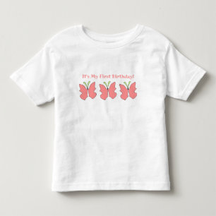 T-shirt Pour Les Tous Petits Fête du premier anniversaire du papillon
