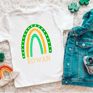 T-shirt Pour Les Tous Petits Fête personnalisée Lucky Rainbow St. Patrick