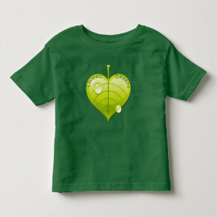 T-SHIRT POUR LES TOUS PETITS FEUILLE VERTE VIVANTE