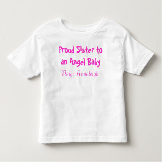 T-shirt Pour Les Tous Petits Fier Soeur à un bébé ange