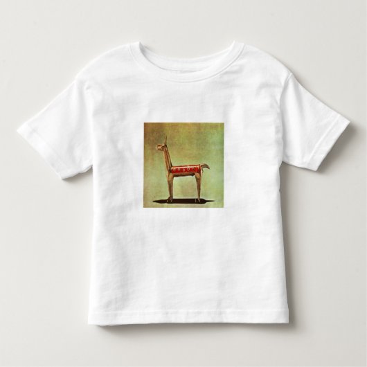 T-shirt Pour Les Tous Petits Figurine argentée de lama, du Pérou, après 1438 (Devant)