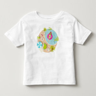 T-shirt Pour Les Tous Petits Fille à la piscine en bikini, été, plage
