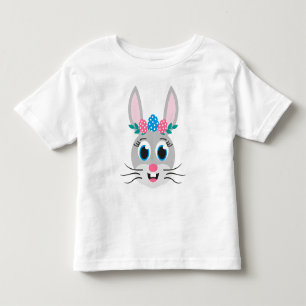 T-shirt Pour Les Tous Petits Fille au visage de lapin-32885