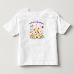 T-shirt Pour Les Tous Petits Fille d'anniversaire personnalisée